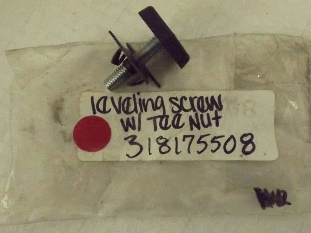 FRIGIDAIRE STOVE 318175508 LEVELING SCREW W/ TEE NUT NEW FRIGIDAIRE STOVE 318175508 LEVELING SCREW W/ TEE NUT NEW